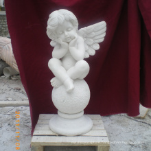 Garden decoration liget Large marble standing angel statue